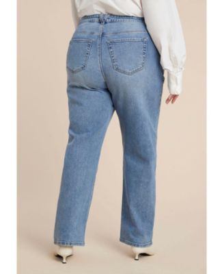 Women's Diamond Sparkle Straight Leg Jean