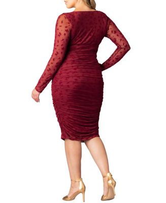 Plus Size Betsey Ruched Body-Con Midi Dress