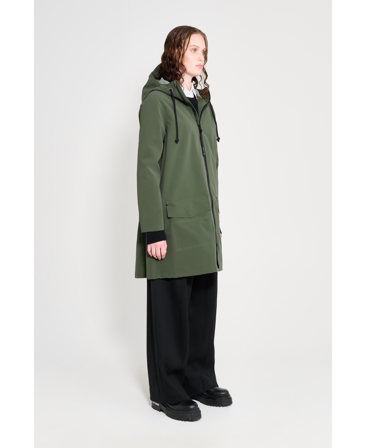 Stutterheim Women's Mosebacke Patch Raincoat
