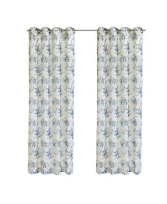 Florence Sheer Grommet Subtle Watercolor Floral Design Curtain Panel for Livingroom Bedroom 52" x 108" Multicolor