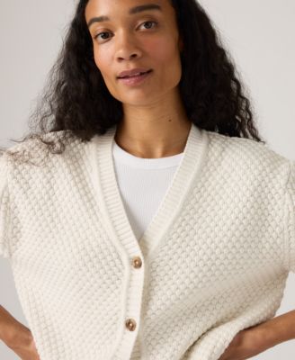 Women's Snowflake Long Sleeve Cardigan Sweater