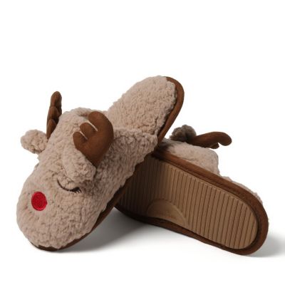 Cozyfoams Women's Holiday Novelty Scuff Slipper with Gift Bag