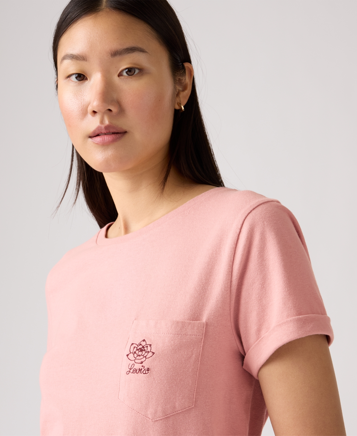 Levi's Women's Margot Cotton Embroidered-trim T-shirt In Multi