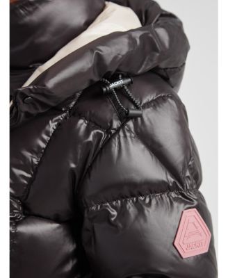 Women's EZ Boxed Racer Hooded Puffer Coat