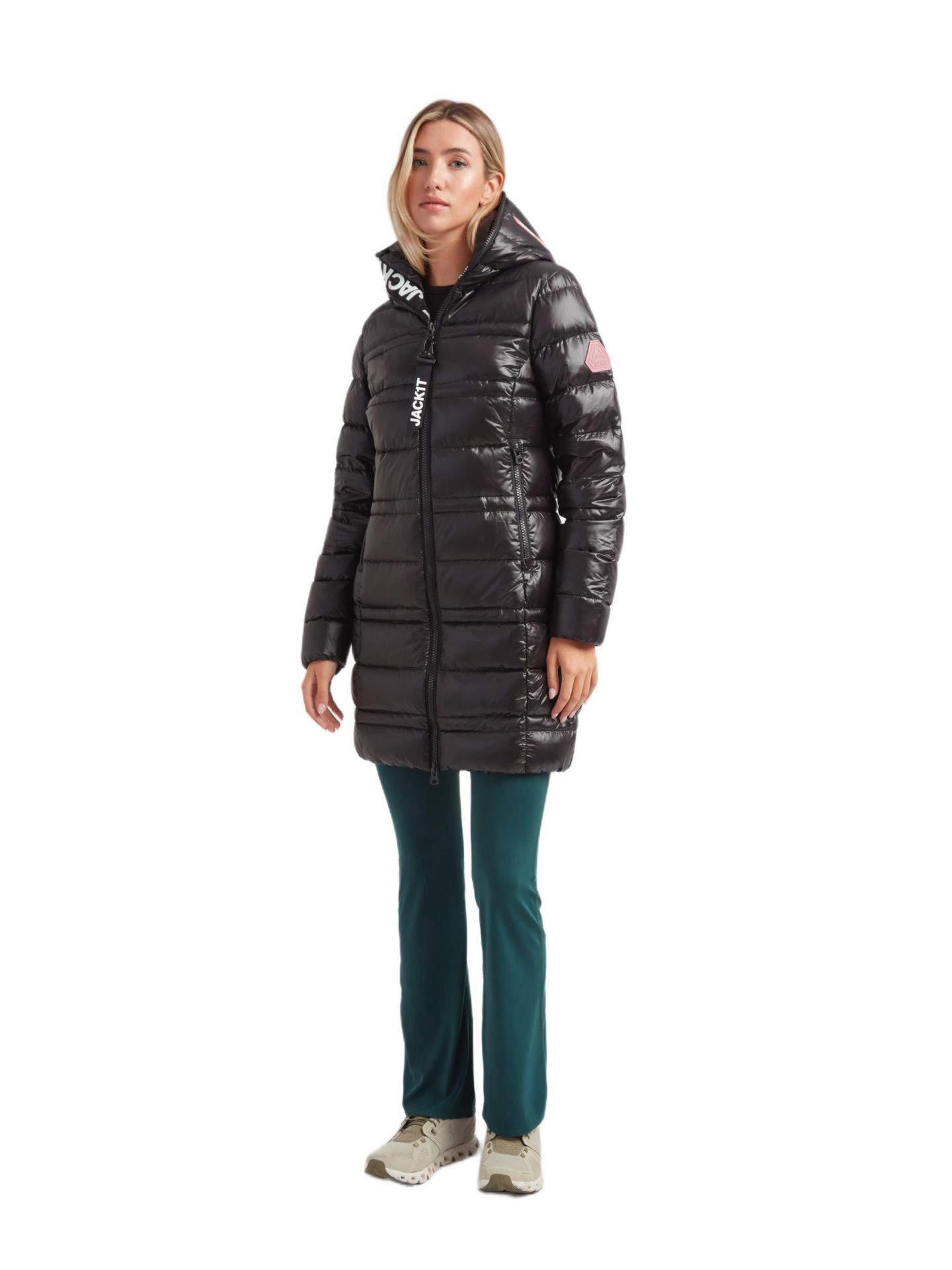 Женская куртка JACK1T R4D Tramline Hooded Puffer, цвет: Чёрный — фото 3
