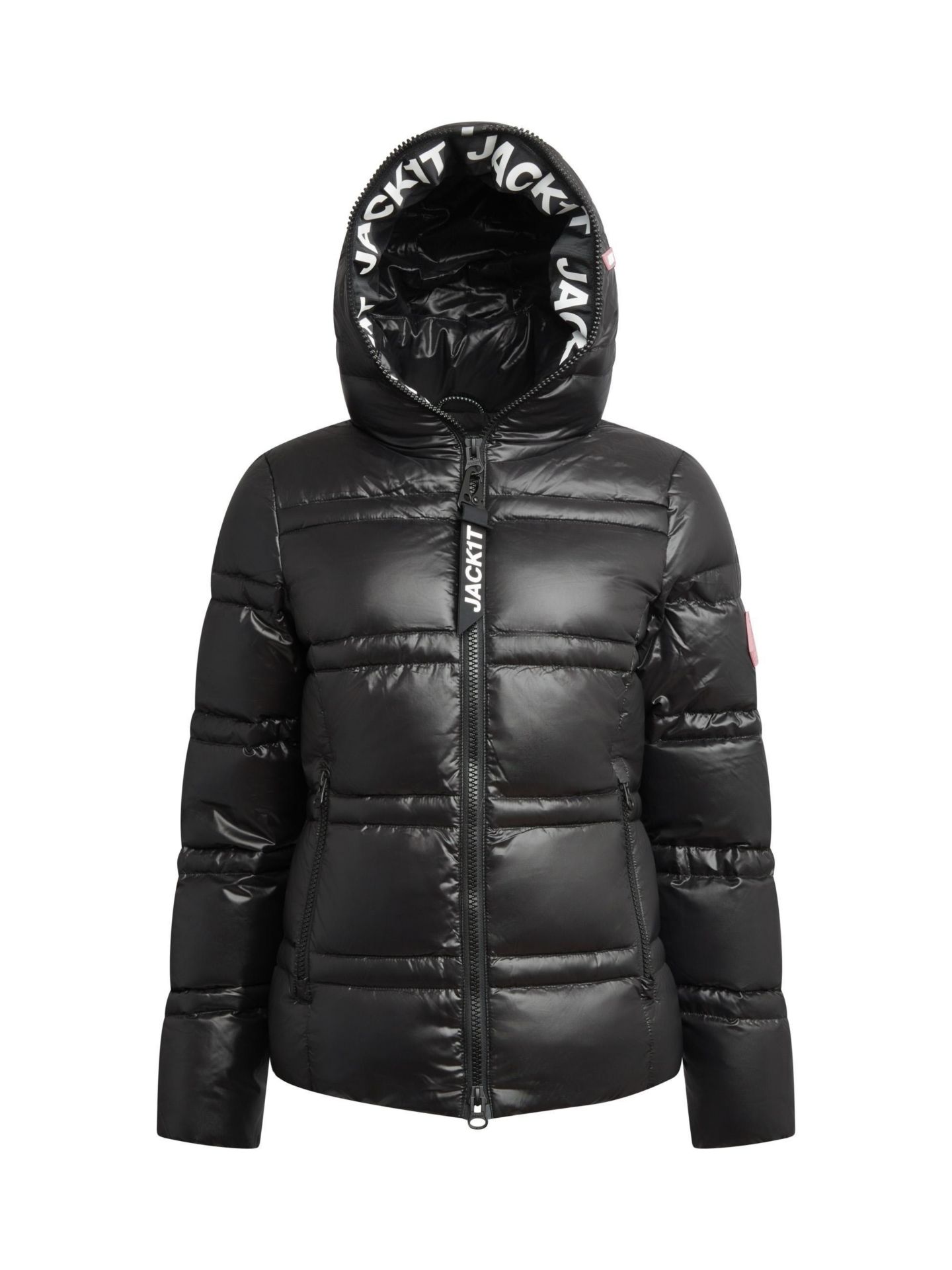 Женская куртка JACK1T R4D Tramline Racer Hooded Puffer, цвет: Чёрный — фото 2