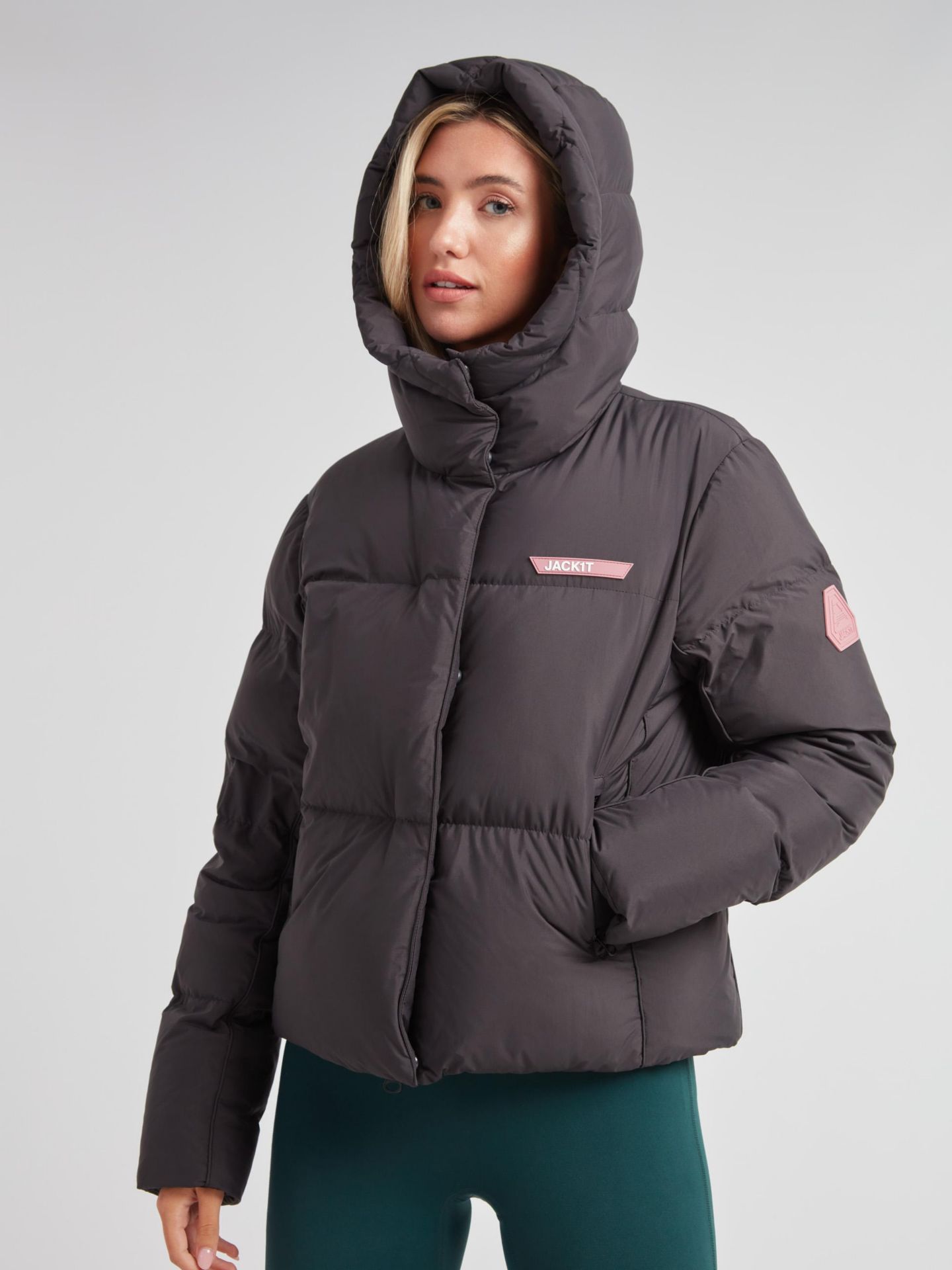 Женская куртка JACK1T Star Shower Long Sleeve Puffer, цвет: Чёрный — фото 7