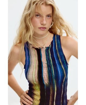 Women's Square neck knit dress