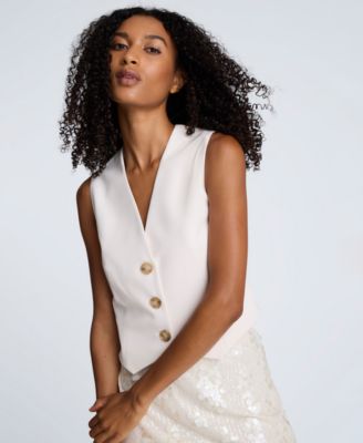 Women's Luxe Twill Three-Button Vest