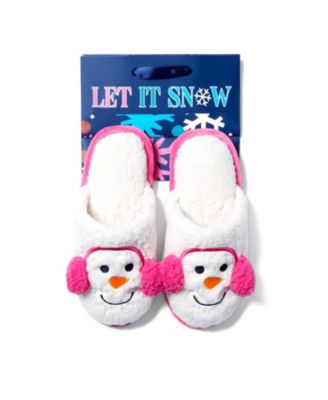 Cozyfoams Women's Holiday Novelty Scuff Slipper with Gift Bag