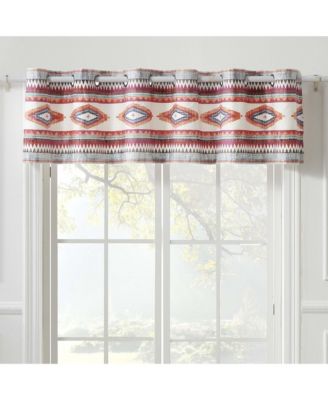 Kiva Western Boho Grommet Window Valance 84" x 16" by Greenland Home Fashion