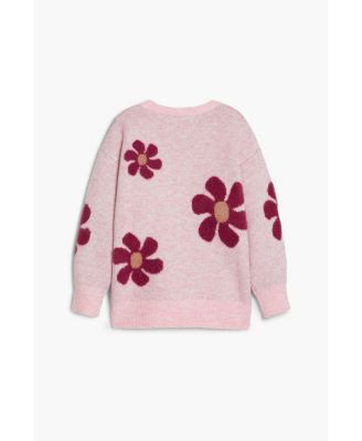 Girls Girls's Large floral sweater