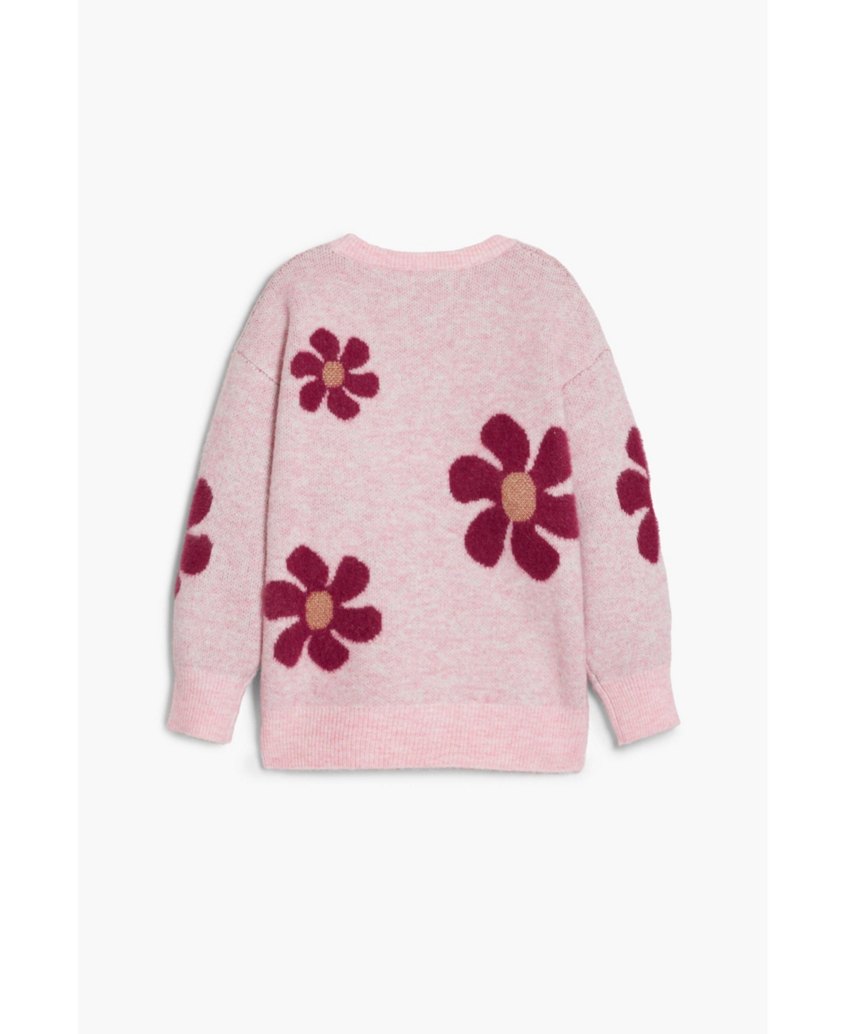 Desigual Girls Girls's Large Floral Sweater In Neutral
