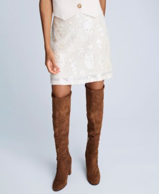Kenneth Cole - Women's Sequin Pull-On Mini Skirt