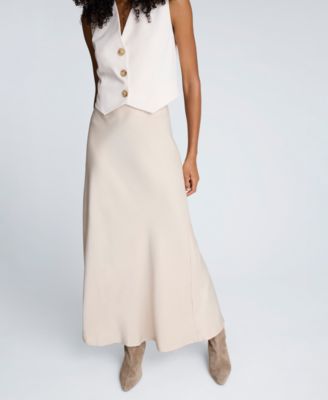 Kenneth Cole - Women's Textured Charmeuse Bias Flared Maxi Skirt