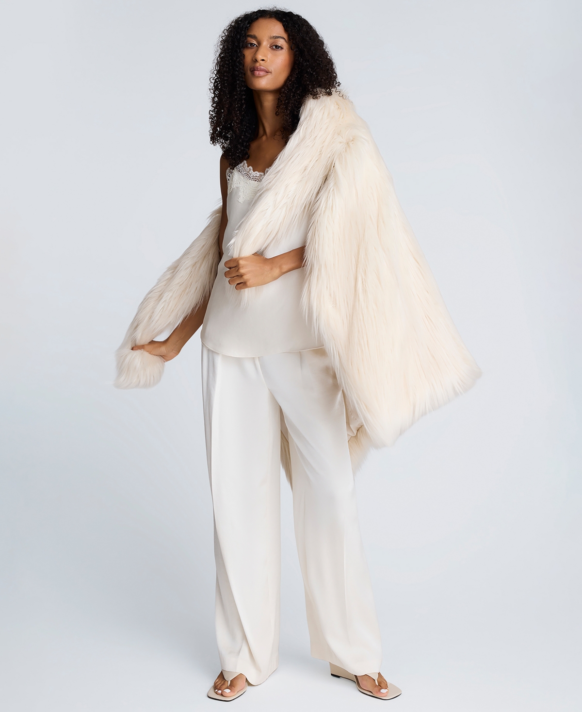 Kenneth Cole Women's Satin Lace Trim Cami