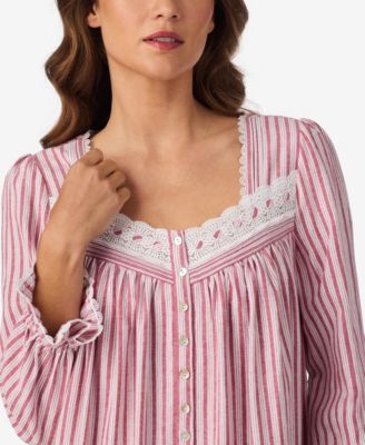 Women's Cotton Flannel Long Sleeve Waltz Gown