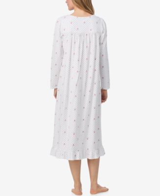 Women's Cotton Jersey Long Sleeve Long Nightgown