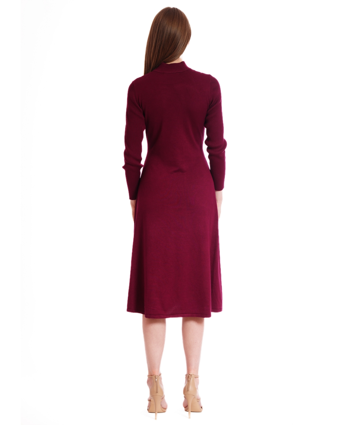 julia jordan Women's Tie Waist Fit and Flare Pull-On Dress