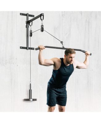 Weight Cable Pulley System for LAT Pull Down, Biceps Curl,