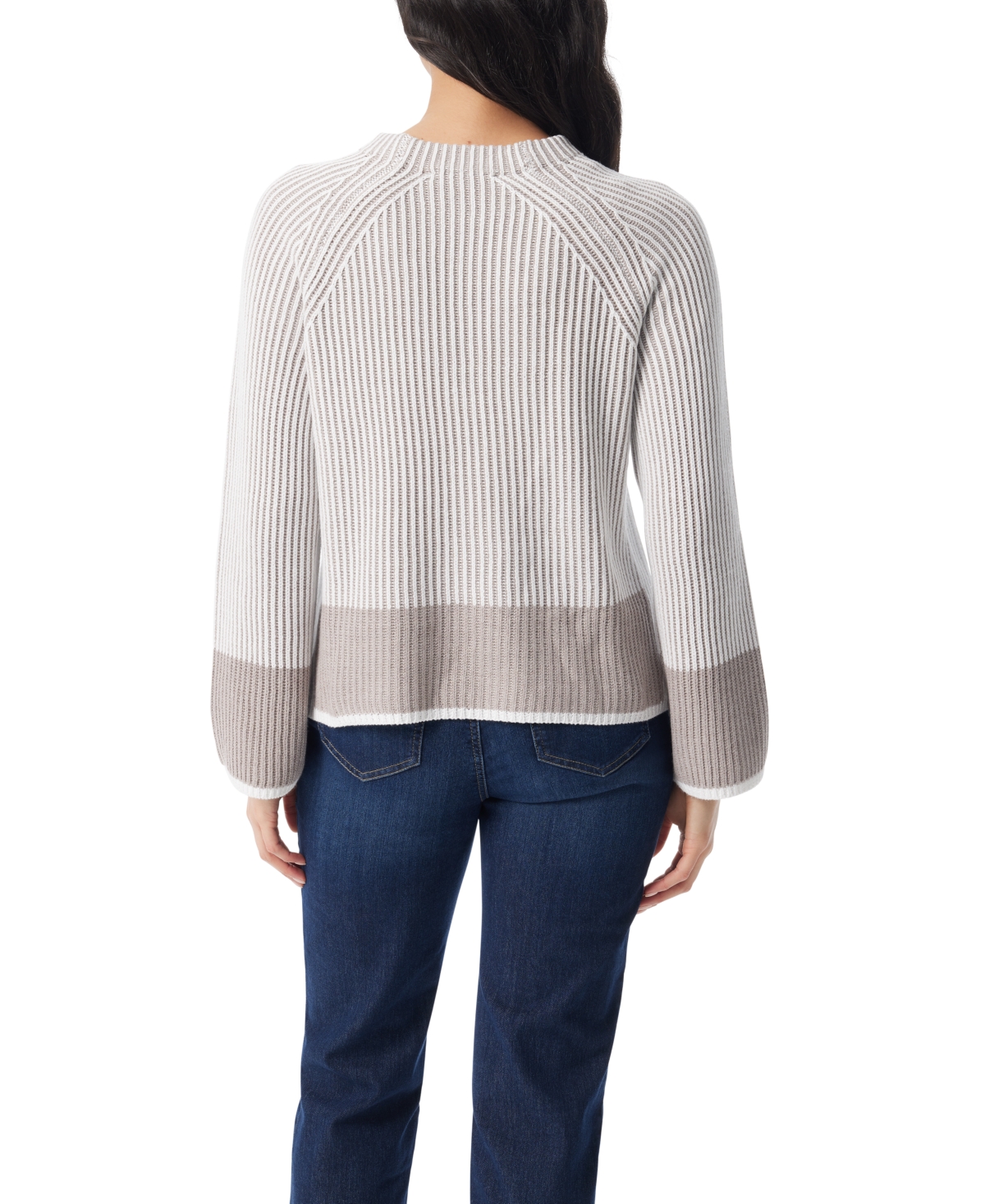 Gloria Vanderbilt Women's Round Neck Sweater In Gray