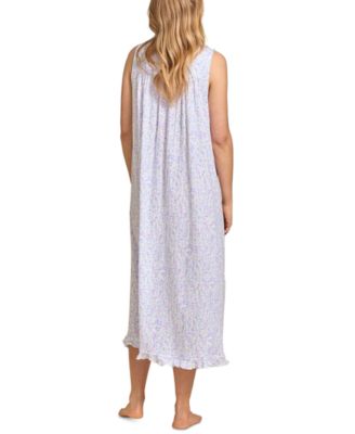 Women's Printed Sleeveless Pointelle Ballet Nightgown