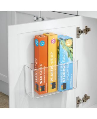 Adhesive Organizer Bin for Kitchen - Set of 4 - Clear