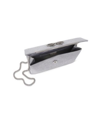 Woman's Millie Signature Frame Mini Pleated Satin Pouch