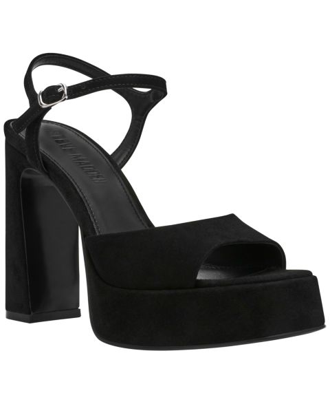 Женские сандалии Steve Madden Liandra Platform Dress Sandals, цвет: Чёрный замшевый