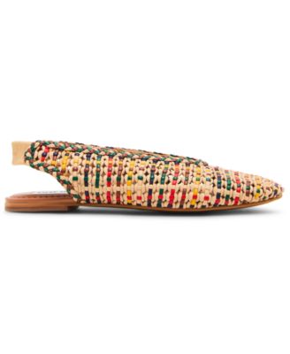 Women's Rumi Woven Slingback Raffia Flats