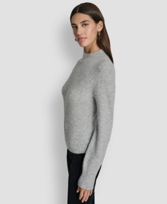 Women's Crewneck Blouson Sleeves Sweater