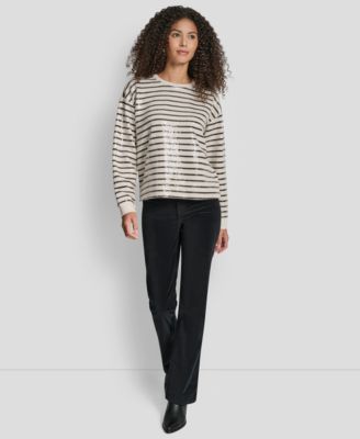 Women's Sequin Long-Sleeve Sweatshirt