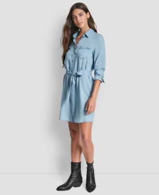 Women's Long-Sleeve Shirt Dress