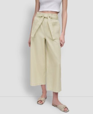 DKNY Jeans - Women's High-Rise Paper Bag Pants