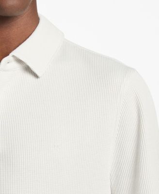 Men's Textured Polo Shirt