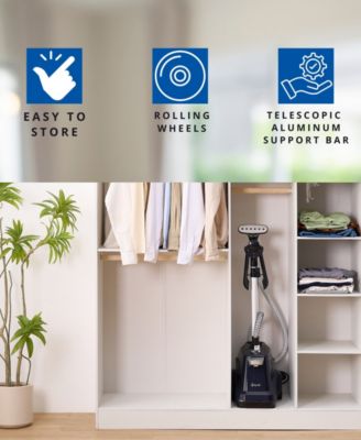 Commercial-Grade Smart Auto Shut-Off 1800W Garment Steamer with Pedal Control and Low-Water Alert