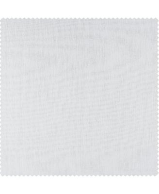 Grommet Textured Faux Linen Sheer Curtain