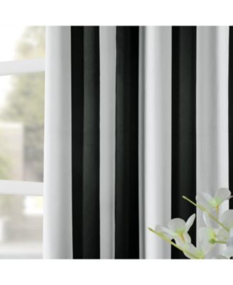 Awning Striped Room Darkening Curtain