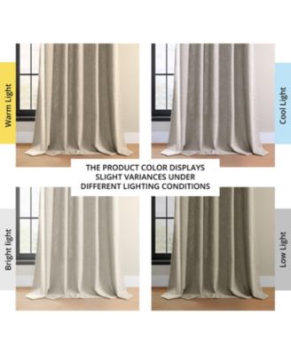Simply Faux Linen Light Filtering Curtain Pair (2 Panels)