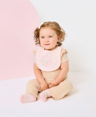 Baby Girls' Short-Sleeve Bodysuits, 3-Pack Set