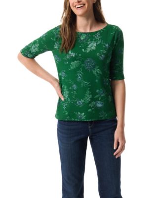 Women's Alanis Printed Cuffed-Sleeve T-Shirt