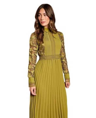 Women's Long Sleeve Midi Shirt Dress