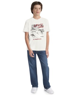 Levi's - Boys 8-20 Black Diamond Crewneck T-Shirt