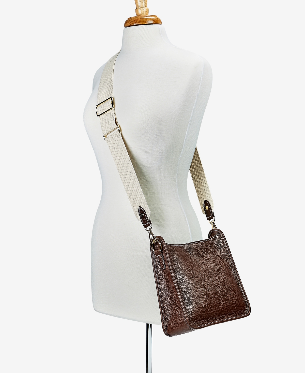 Gigi New York Elle Mini Crossbody Bag In Brown