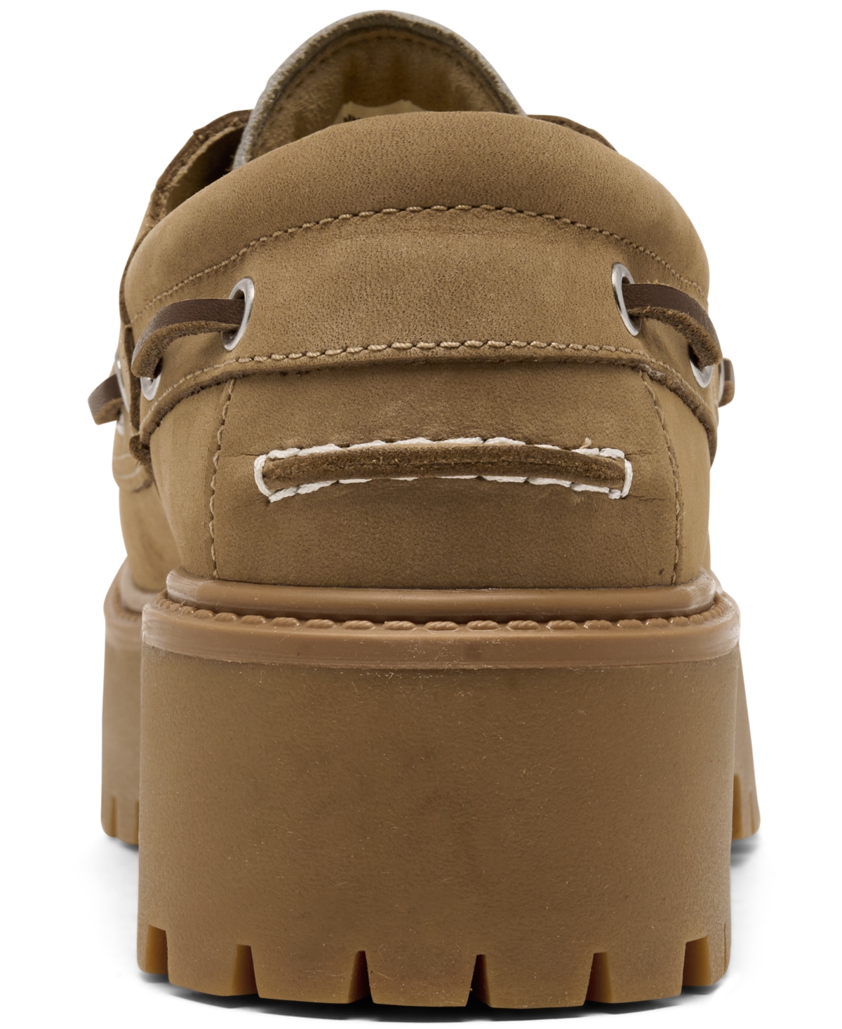 Timberland Women's Stone Street 3-Eye Leopard Print Platform Boat Shoes from Finish Line