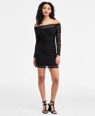 Women's Mesh Off-The-Shoulder Calista Bodycon Dress