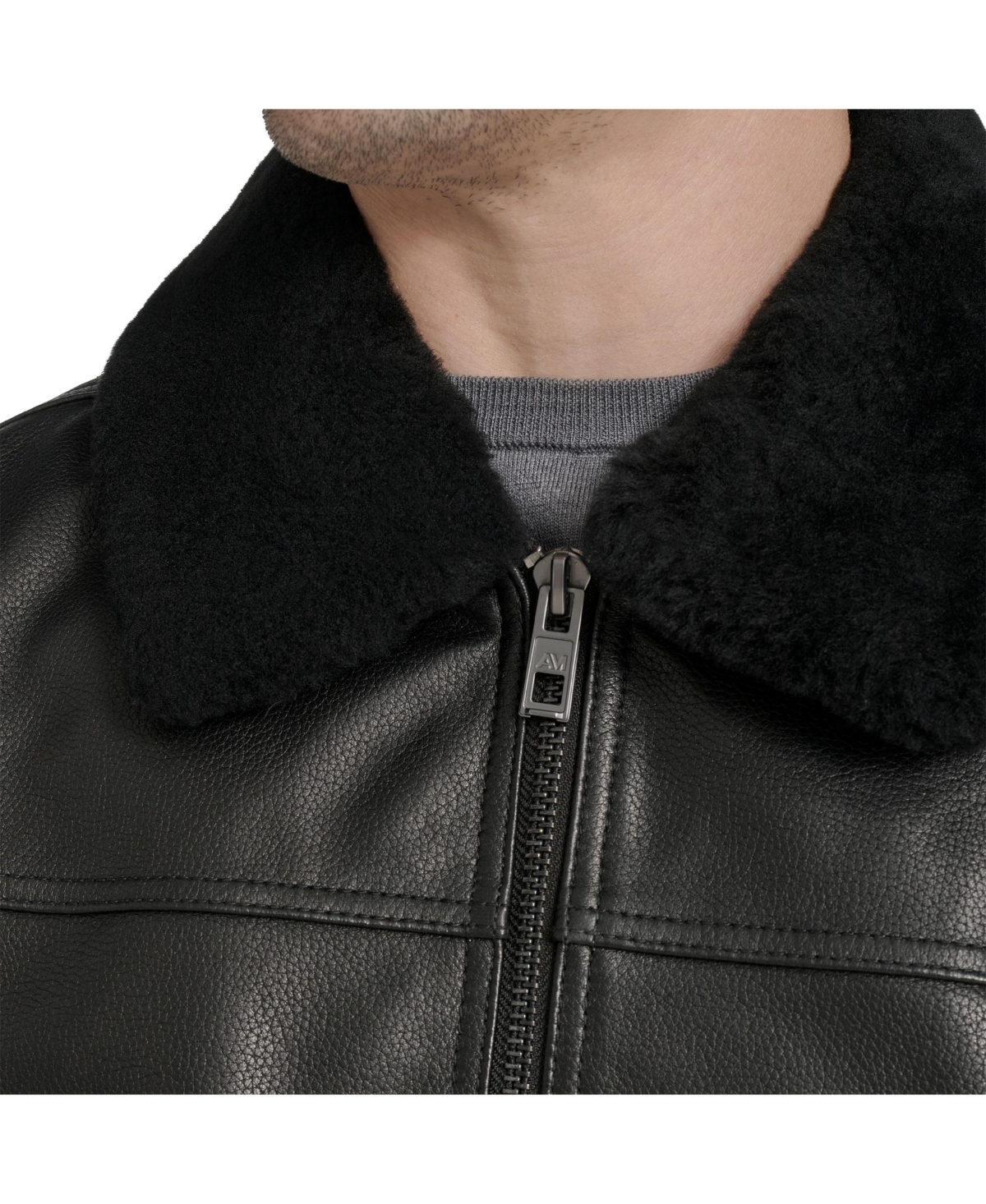 Andrew Marc Black Label Men's Hedland Leather Jacket