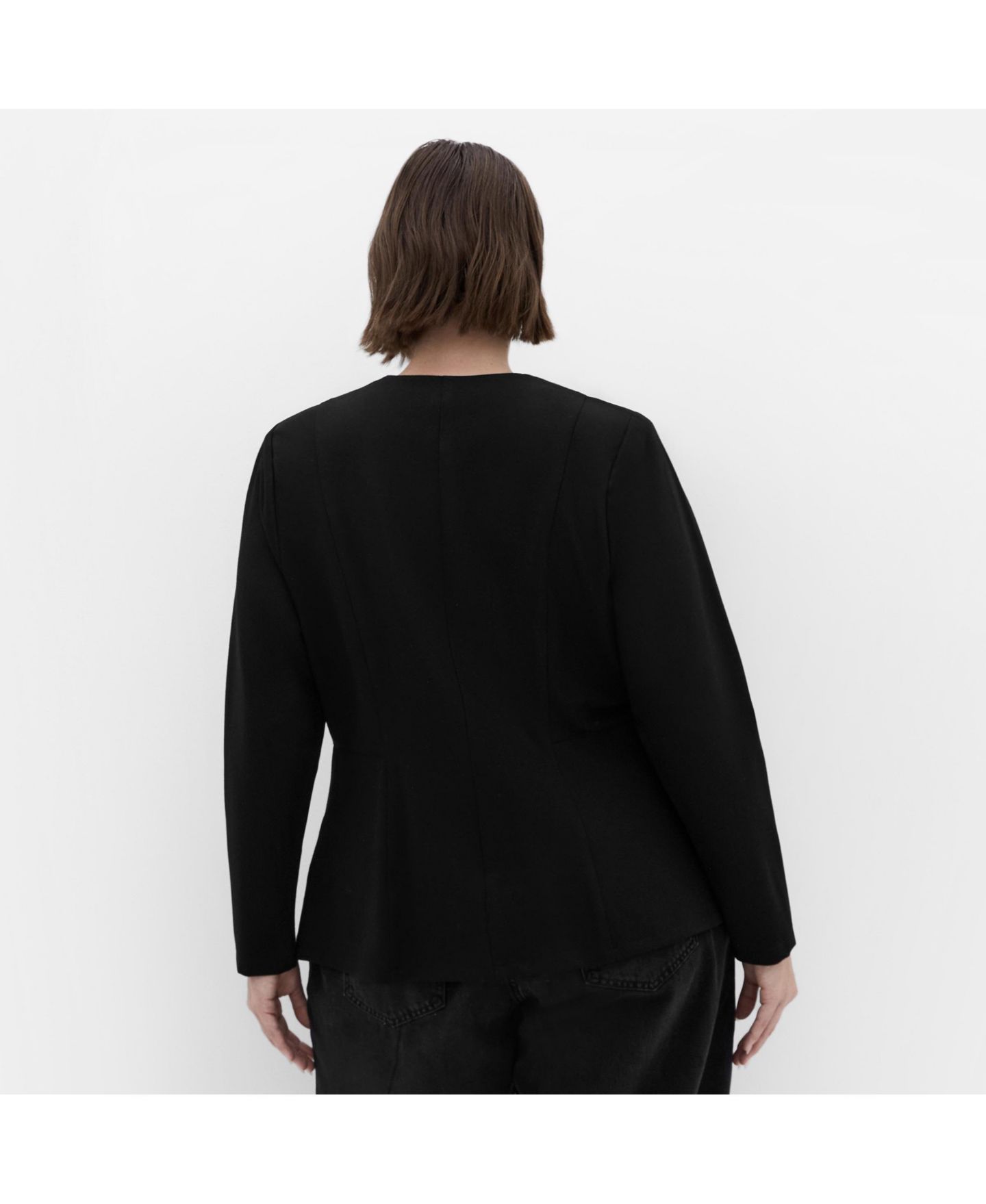 Женская куртка CITY CHIC Plus Size Peyton Ponte, цвет: Чёрный — фото 2