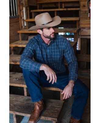 Unisex Antique leather Windy Cowboy Hat