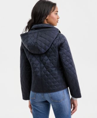 Women's Short Hooded Quilted Coat